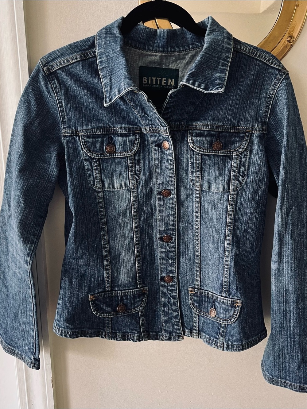 Bitten by Sarah Jessica Parker Blue Washed Denim Jacket
